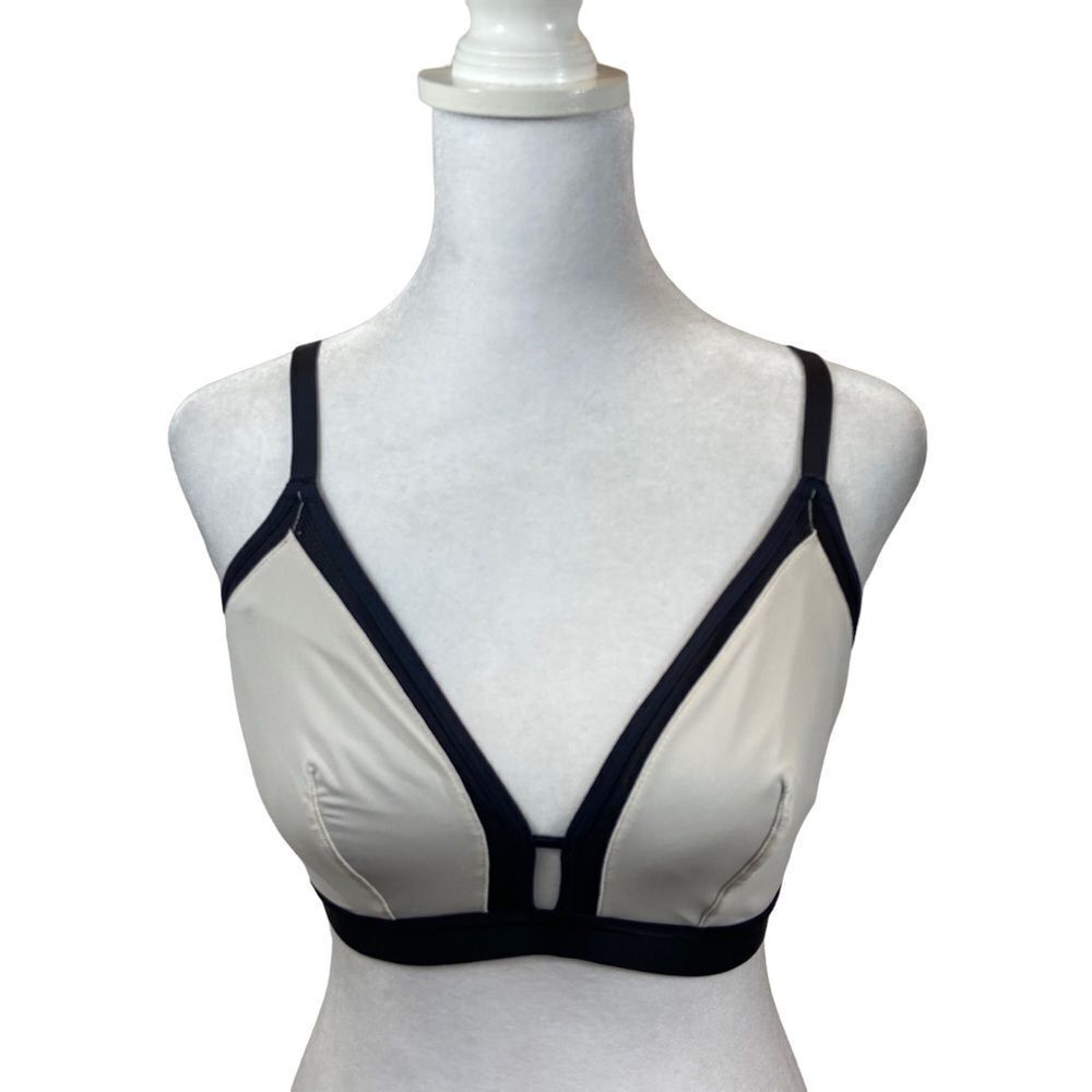 Lively White Bralette with Black Details Lively Size 2